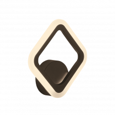 Светодиодный светильник ромб 12 Вт 1000Лм черный 3 режима 3000-6500К