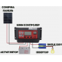 Мини электростанция с солнечной панелью 150Вт + инвертор 500Вт (пиковая мощность 1000Вт) с правильной синусоидой + ШИМ 30А и АКБ 12V 100Ah (1200Вт) Led-Story - фото №2