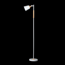 Торшер білий лофт плафон поворотний E27 з кнопкою на шнурі