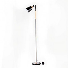 Торшер для вітальні плафон поворотний E27 чорний метал 