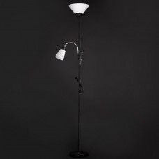 Торшер підлоговий металевий з двома лампами E27/E14 180см стиль хай-тек