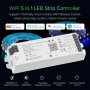 Універсальний Wi-Fi контролер 5in1 12-24V для led стрічки RGB RGBW RGB+CCT 15A - фото №2