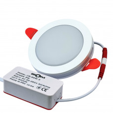 Вбудований led світильник 9Вт круглий 5000К 920Лм природній білий