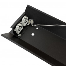 Світильник (корпус) під 2 лампи Т8 1200мм IP20 компакт чорний 2х стороннє