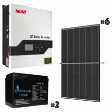 Зарядные станции 3кВт с солнечными панелями 6×445Вт + гибридный инвертор (И...