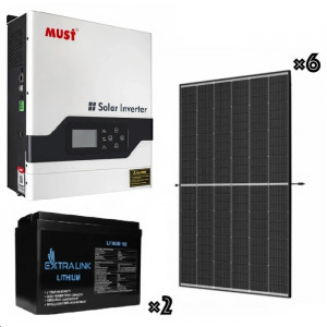 Зарядні станції 3кВт із сонячними панелями 6×445Вт + гібридний інвертор (ДБ...