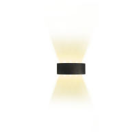 Зовнішній led світильник 8W 3000K накладний монтаж IP54 чорний корпус