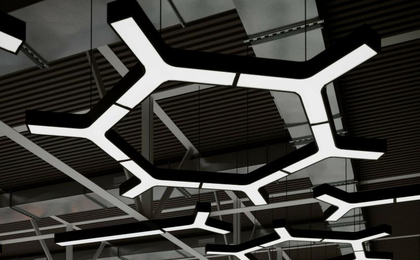 Cветодиодные светильники тип Y 1.2м 60W 5000К Led-Story подвесной фигурный