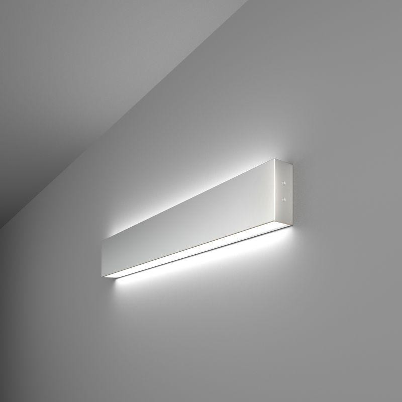 Светильник накладной настенный 40W 5200Lm (130Lm/W) 5000К 1000мм корпус серебро