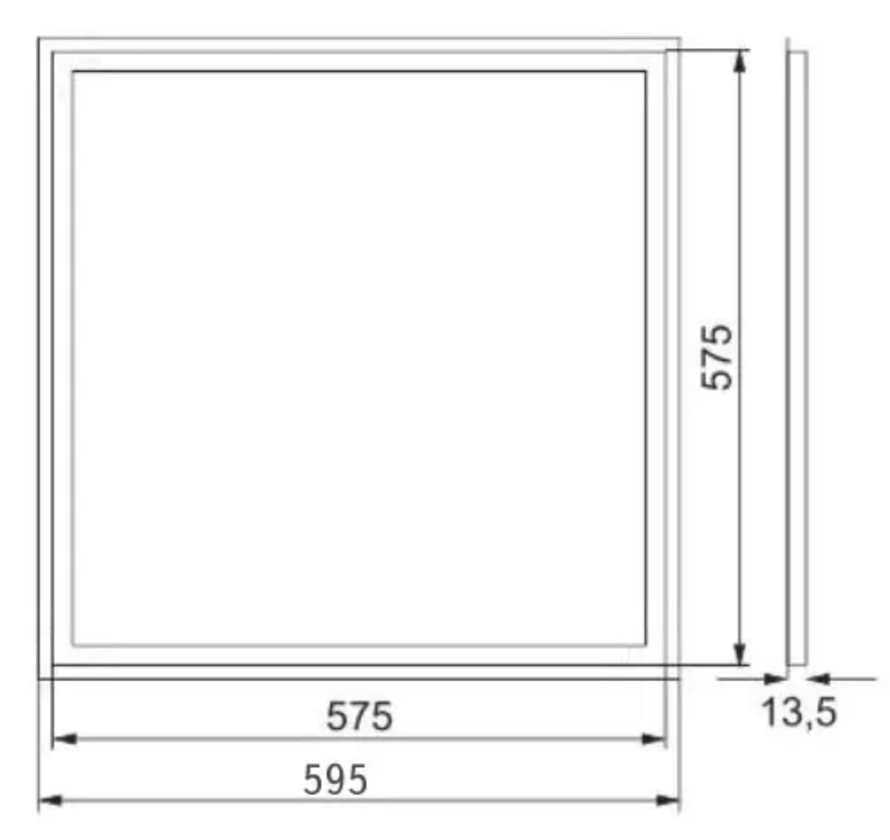 LED рамка LED STORY Premium Арт Панель 40Вт 4000лм 6500К Aluminum