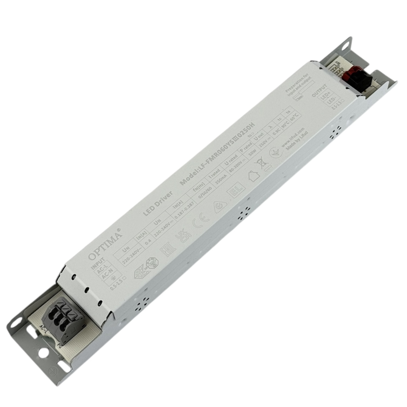 Драйвер светодиода LED 1x60W 80-200V 250мА для светильника