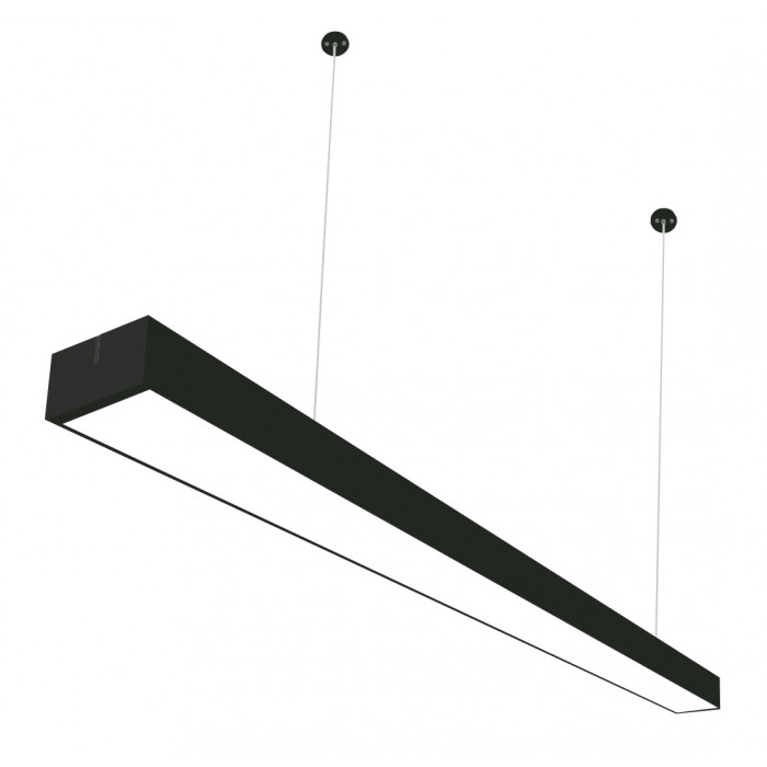 Линейный светильник 36W подвесной 2880Lm 4000К 120см чорний (метал) LIGHT