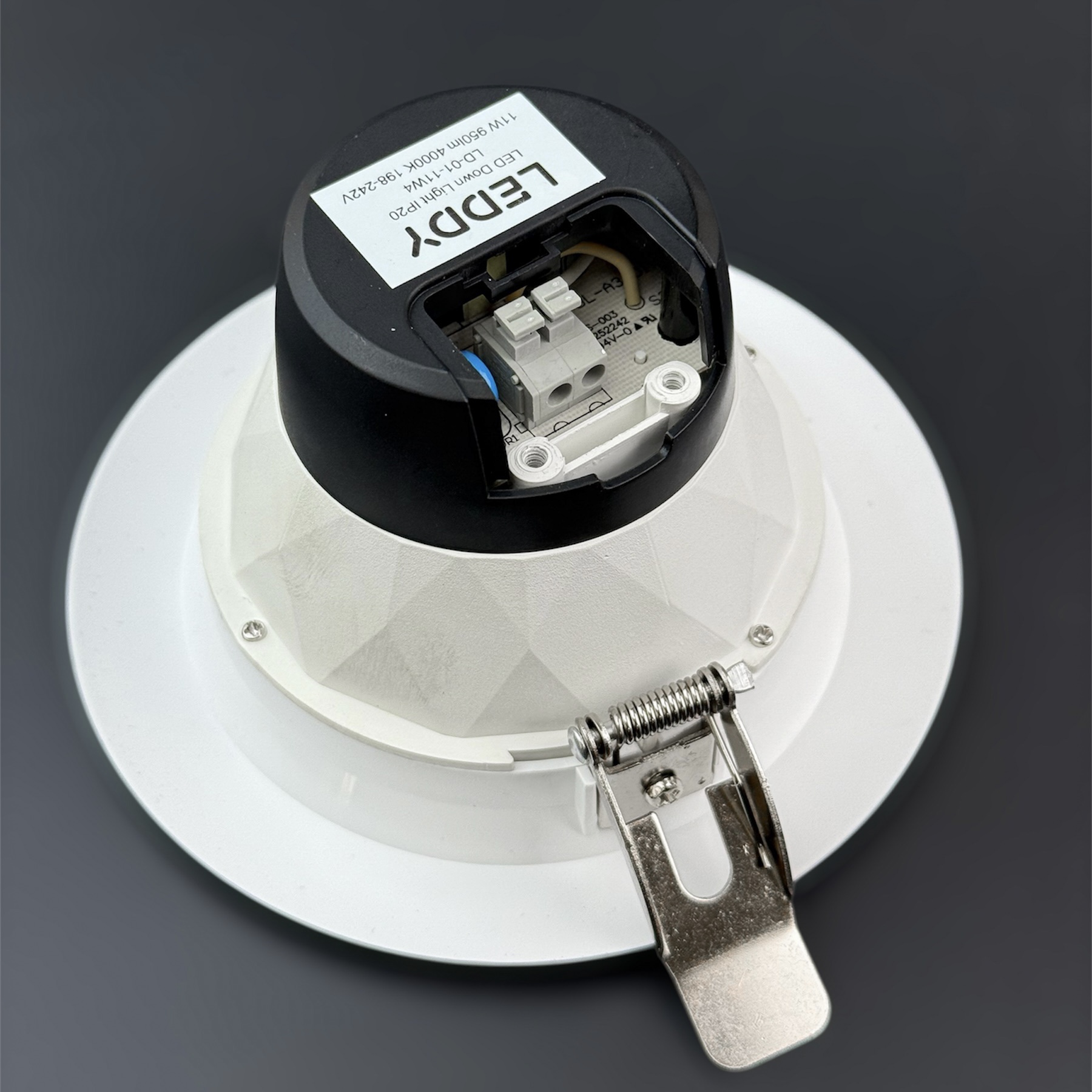Cветодиодные светильники DownLight Leddy 11W 4000K нейтральный PF 0.9 UGR <19 PREMIUM врезной