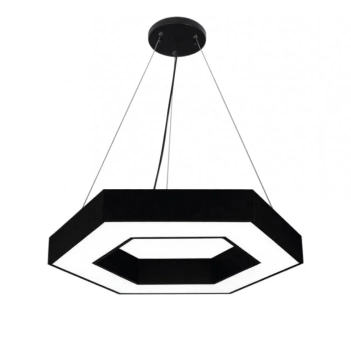 Люстра лед подвесная LED STORY Hollow Hexagon 1.2м 96Вт светодиодная 5000К подвесной фигурный