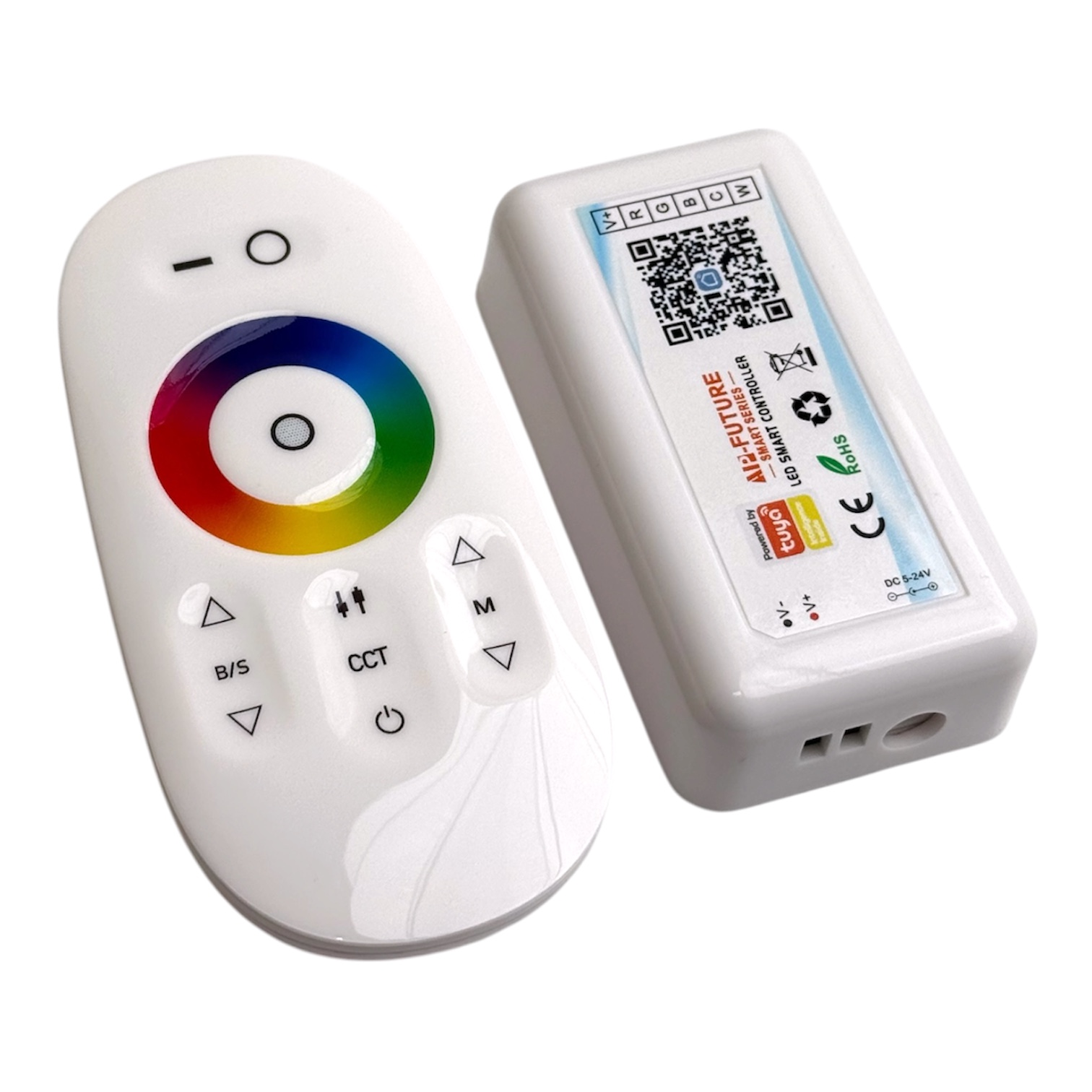 Смарт контроллер RGB+CCT 18A 5-24В с Wi-Fi и сенсорным пультом