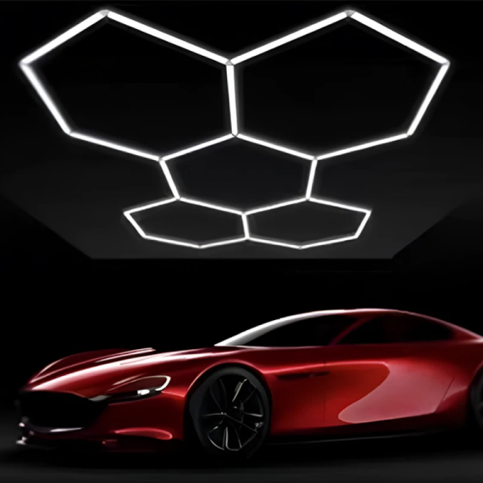 Светильник для коммерческих помещений 168W светодиодный 18480Lm 5hexs 6500К холодный белый