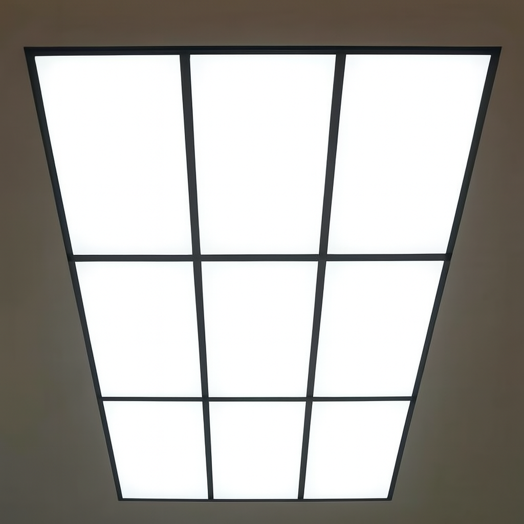 Рамка для подвесного монтажа led панели 1200х600мм черная сталь